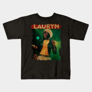 TEXTURE ART- Lauryn Hill - RETRO STYLE 2 Kids T-Shirt